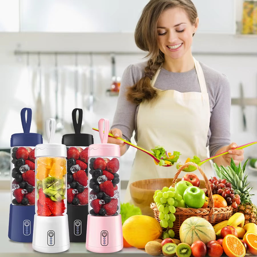 Personal Smoothie Maker: Portable, USB Rechargeable, One-Trick Blending, Perfect for Protein Shakes & Juice on the Go!