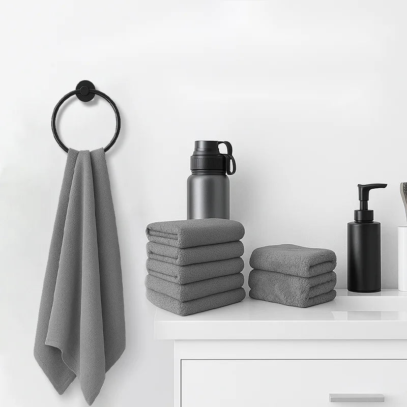 4Pcs Hotel Cotton Towels Bamboo Fiber Towels Sets Home Bath Towels Adults Face Towel Thick Absorbent Luxury Bathroom Towels