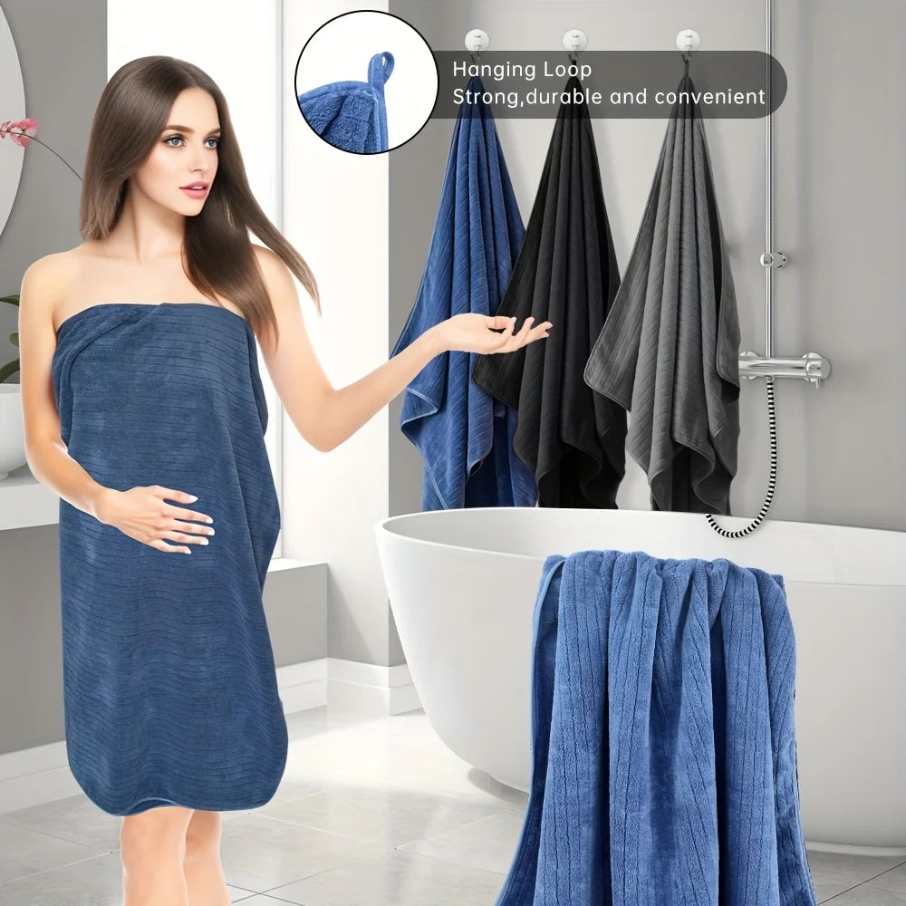 4Pcs Hotel Cotton Towels Bamboo Fiber Towels Sets Home Bath Towels Adults Face Towel Thick Absorbent Luxury Bathroom Towels